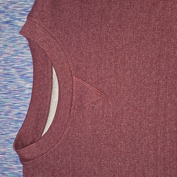 Essential by Seven Apparel Men's Long Sleeve Shirt Burgundy Size XL NWT - Picture 5 of 6